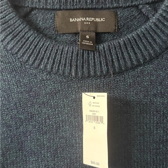 Banana Republic Teal Knit Pullover - Picture 2 of 2
